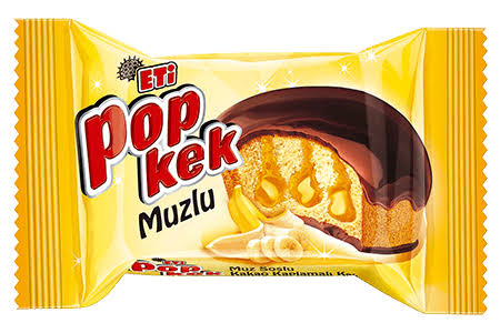 Eti Pop kek with banana